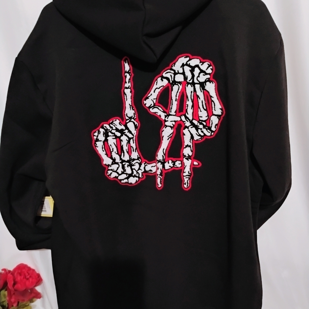 Members Only Black Hoodie Size XL